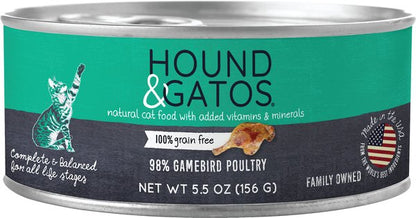 Hound & Gatos Gamebird , Cat Food, 5.5 oz