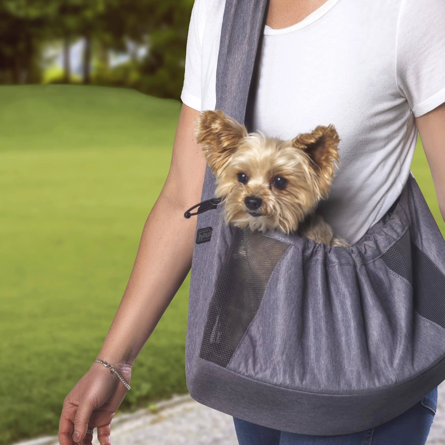 Outward Hound PupPack Sling Dog Carrier Grey