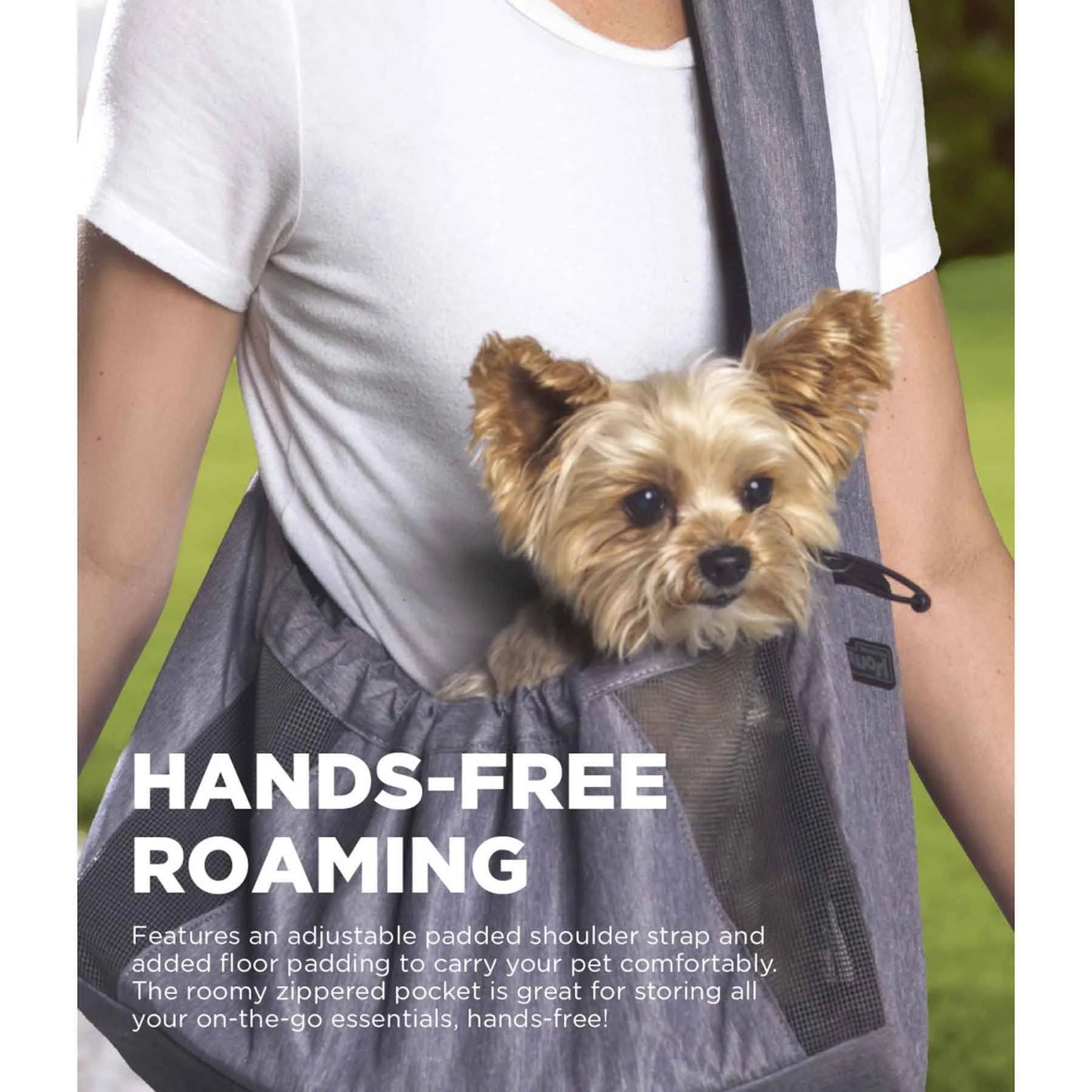 Outward Hound PupPack Sling Dog Carrier Grey