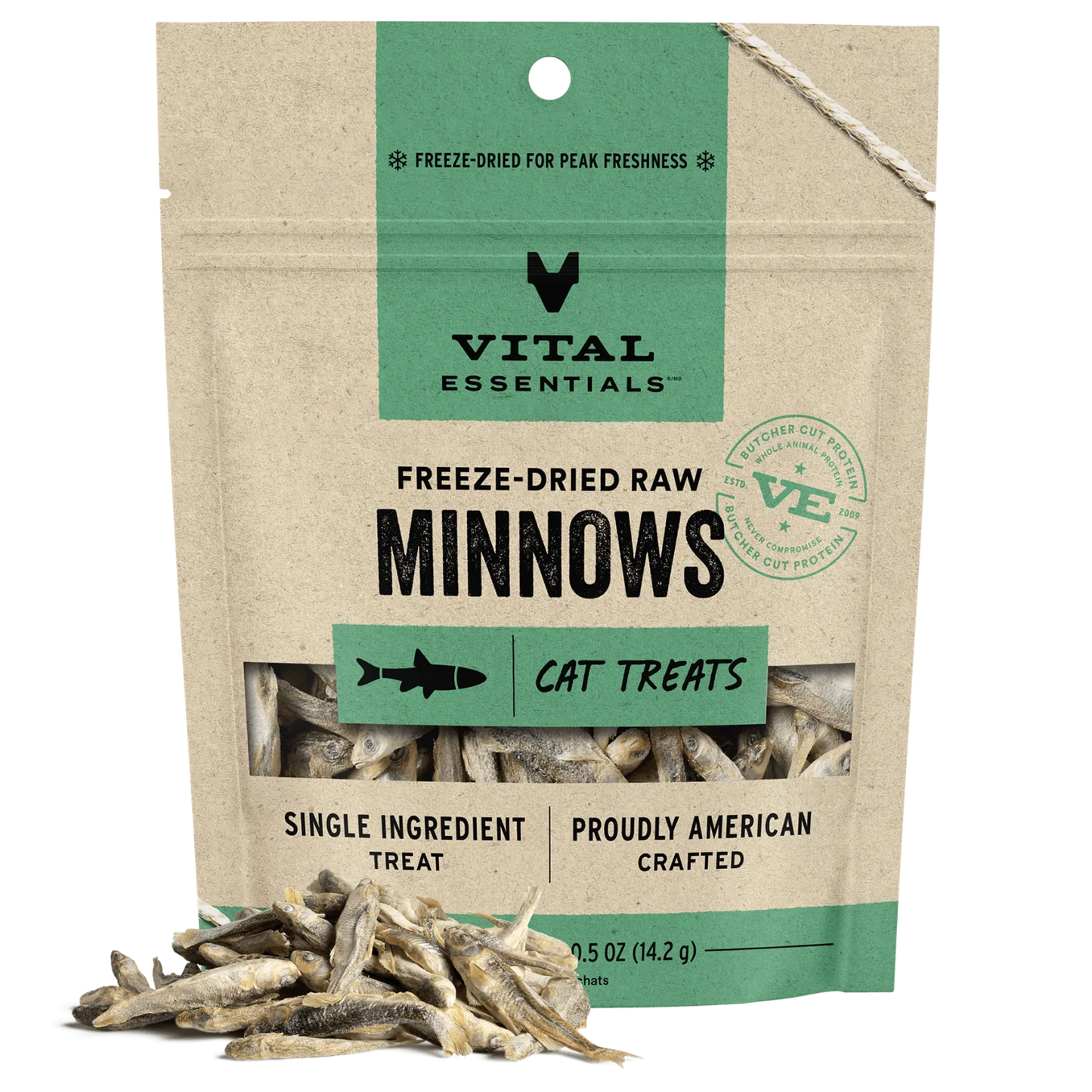 Vital Essentials Vital Cat Freeze Dried Grain Free Minnows Cat Treats