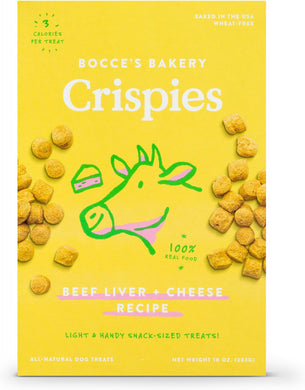 Bocce's Bakery Beef Liver & Cheese Crispies Dog Treats