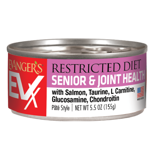 Evanger's EVX Restricted Diet Sr. & Joint Health Salmon Cat Case of 24