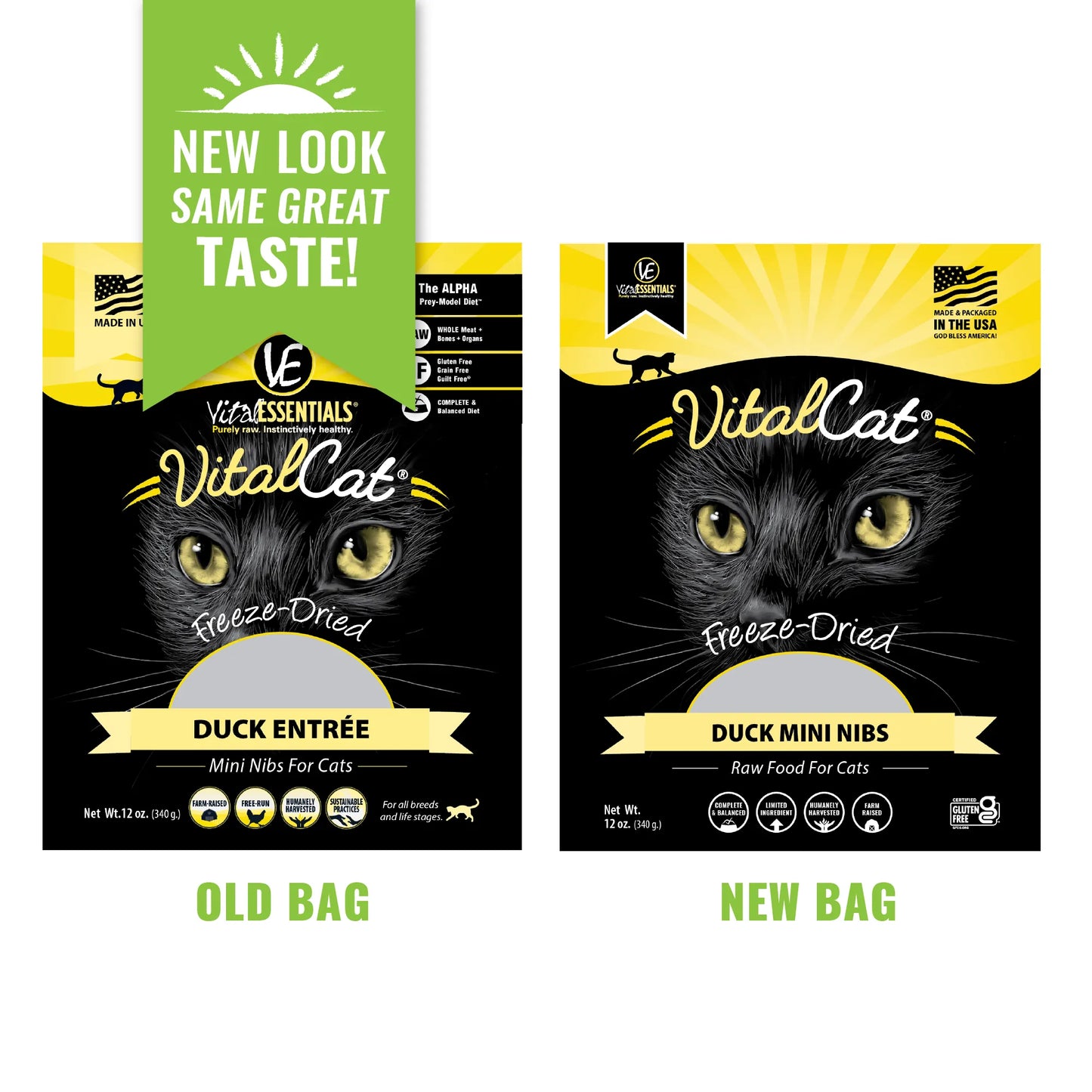 Vital Cat Freeze Dried Duck Mini Nibs Cat Food